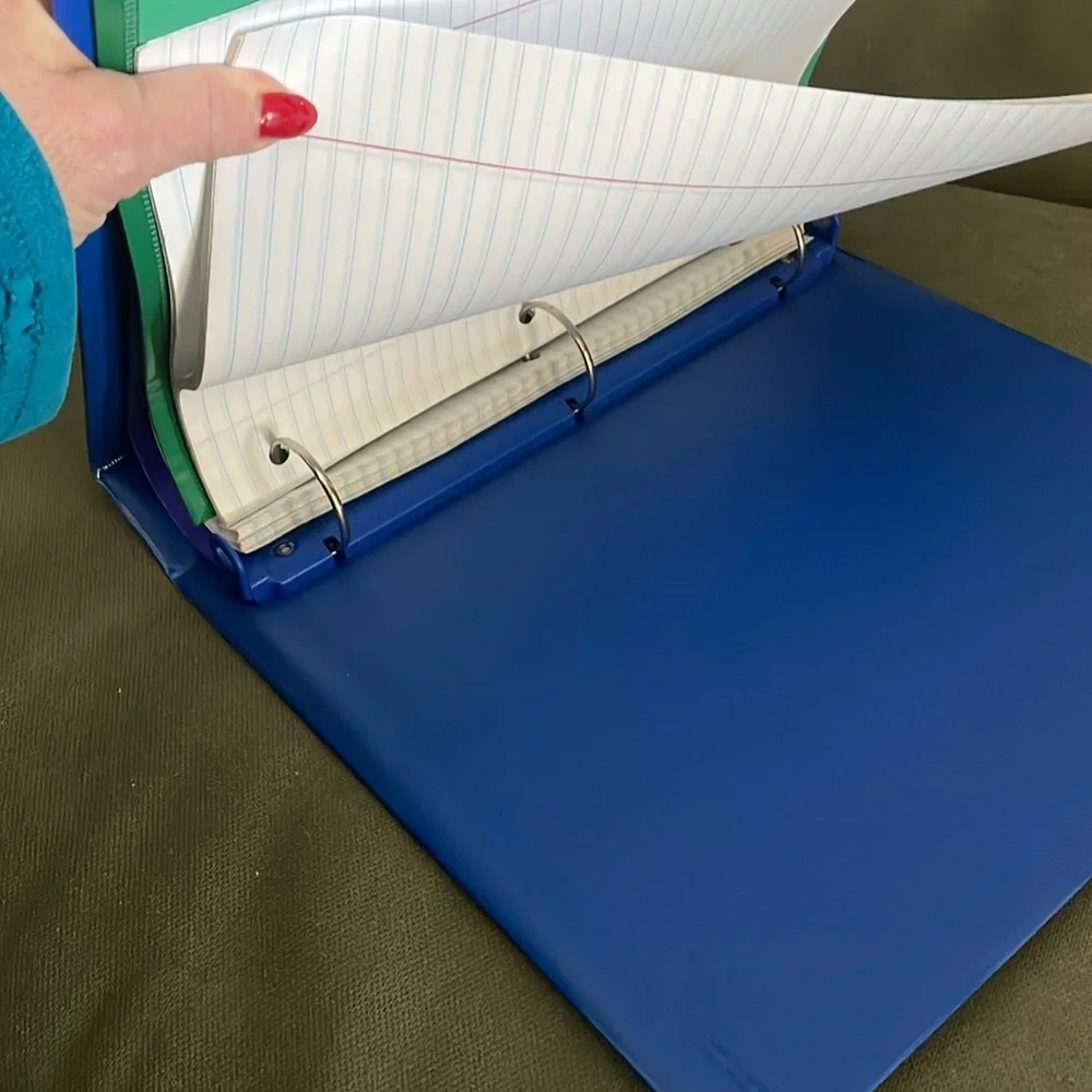 Blue and Purple File Organizer